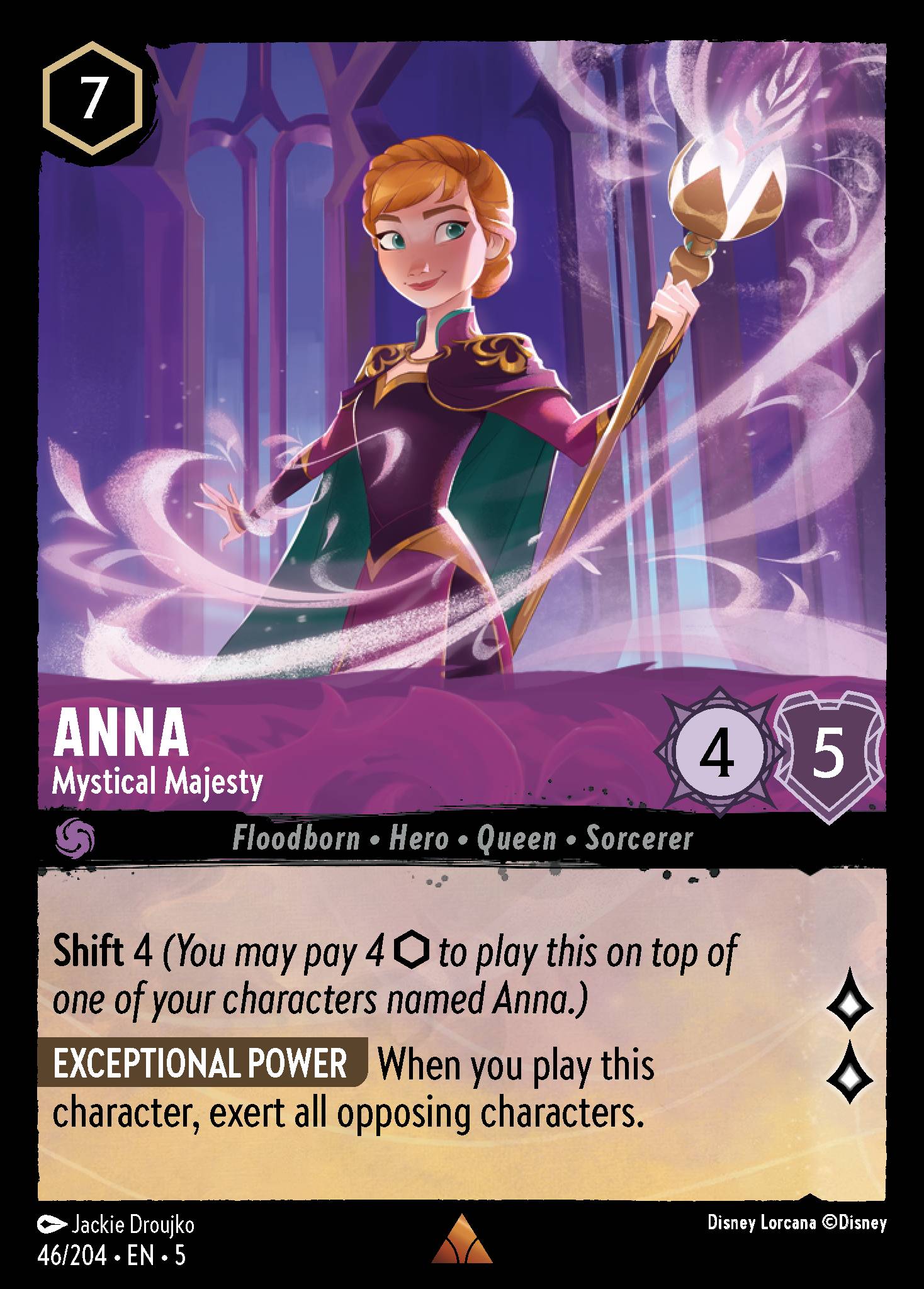 Anna — Mystical Majesty Disney Lorcana card