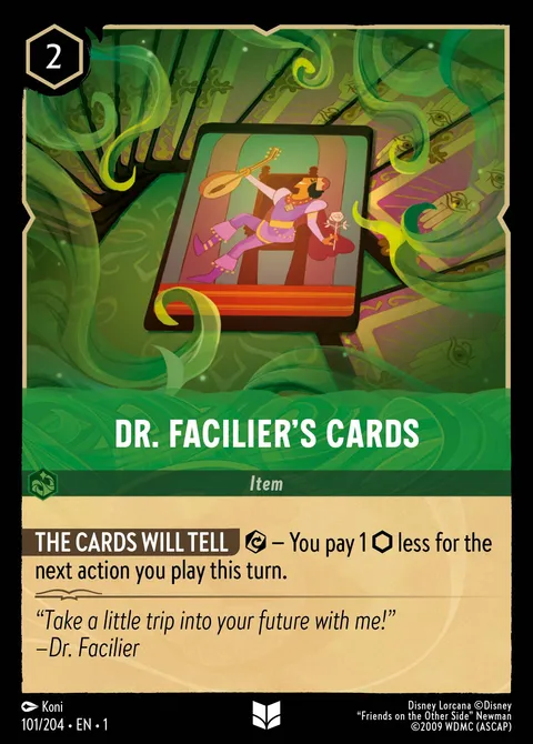 Dr. Facilier’s Cards Disney Lorcana card
