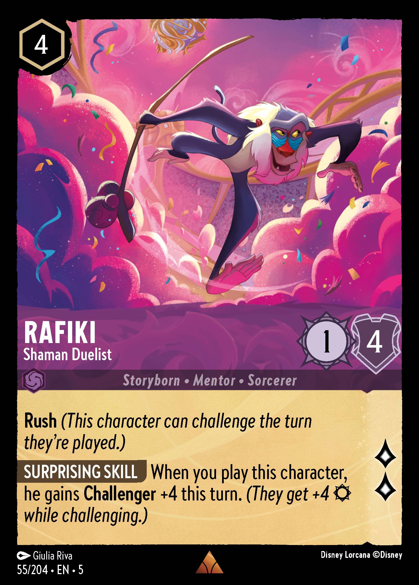 Rafiki — Shaman Duelist Disney Lorcana card