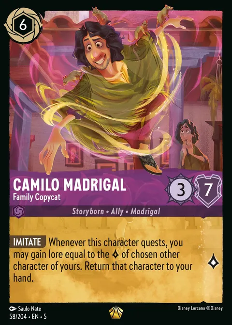 Camilo Madrigal — Family Copycat Disney Lorcana card