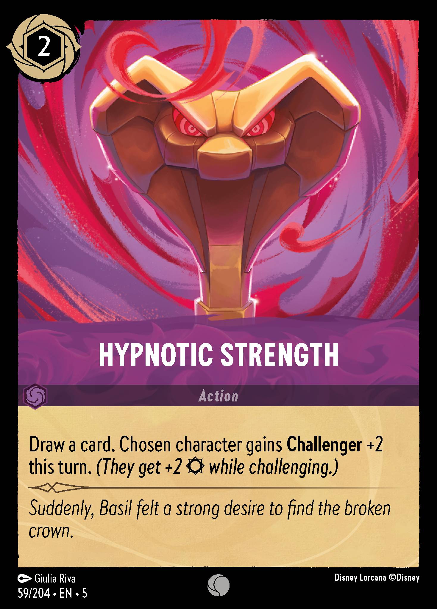 Hypnotic Strength Disney Lorcana card