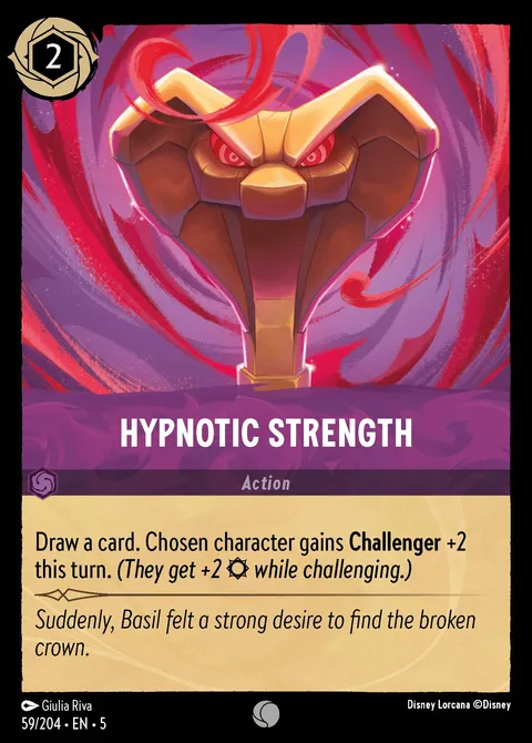 Hypnotic Strength Disney Lorcana card