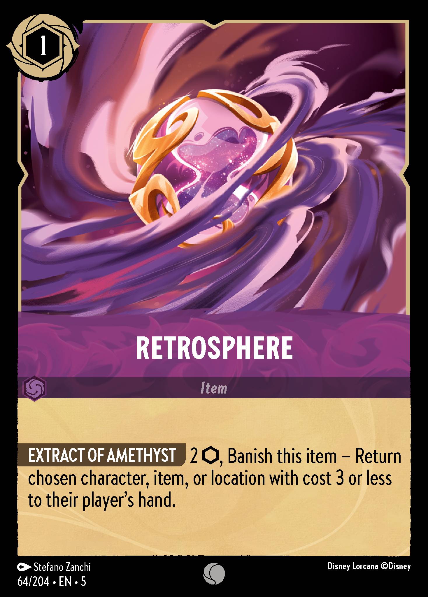 Retrosphere Disney Lorcana card