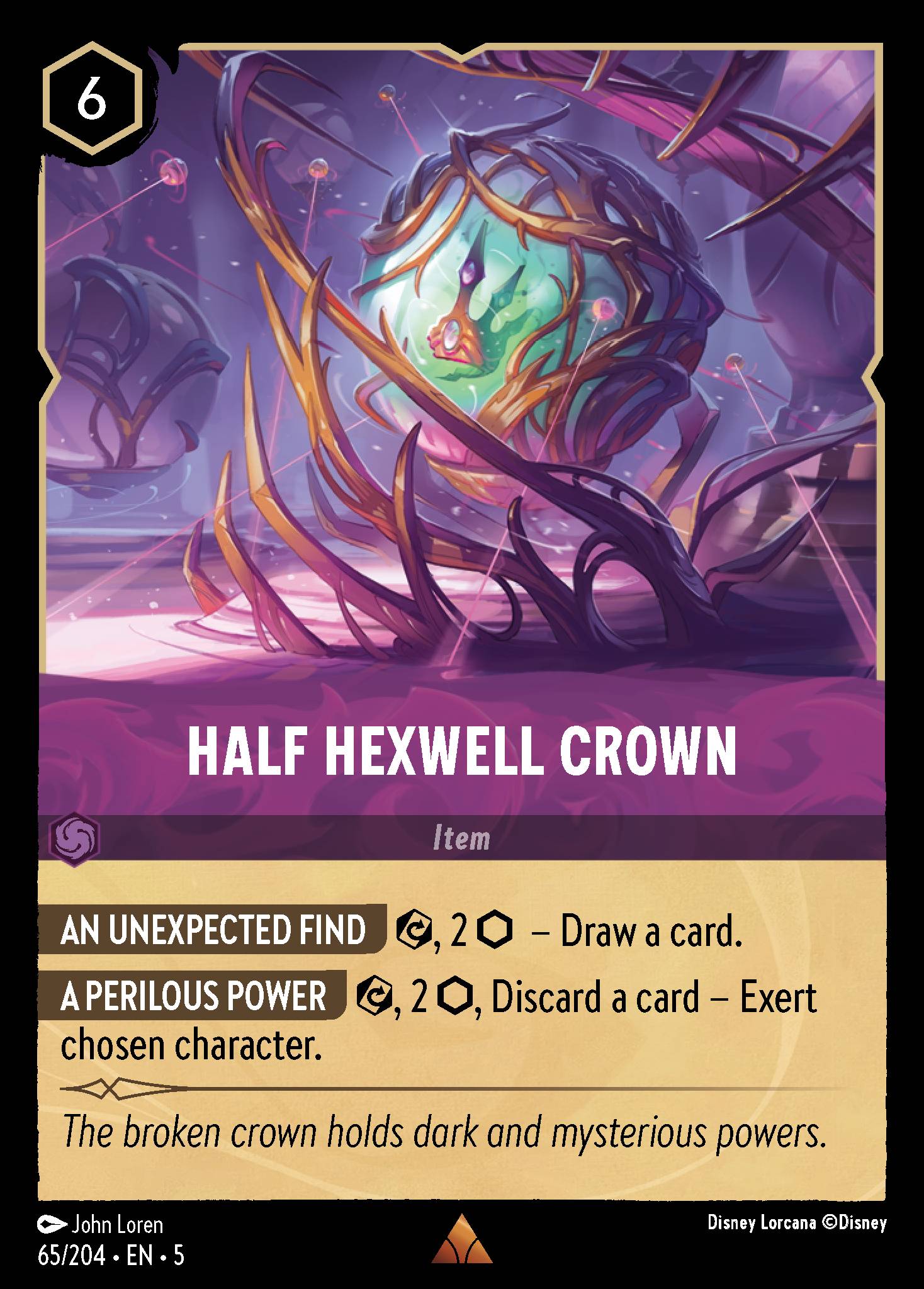 Half Hexwell Crown Disney Lorcana card