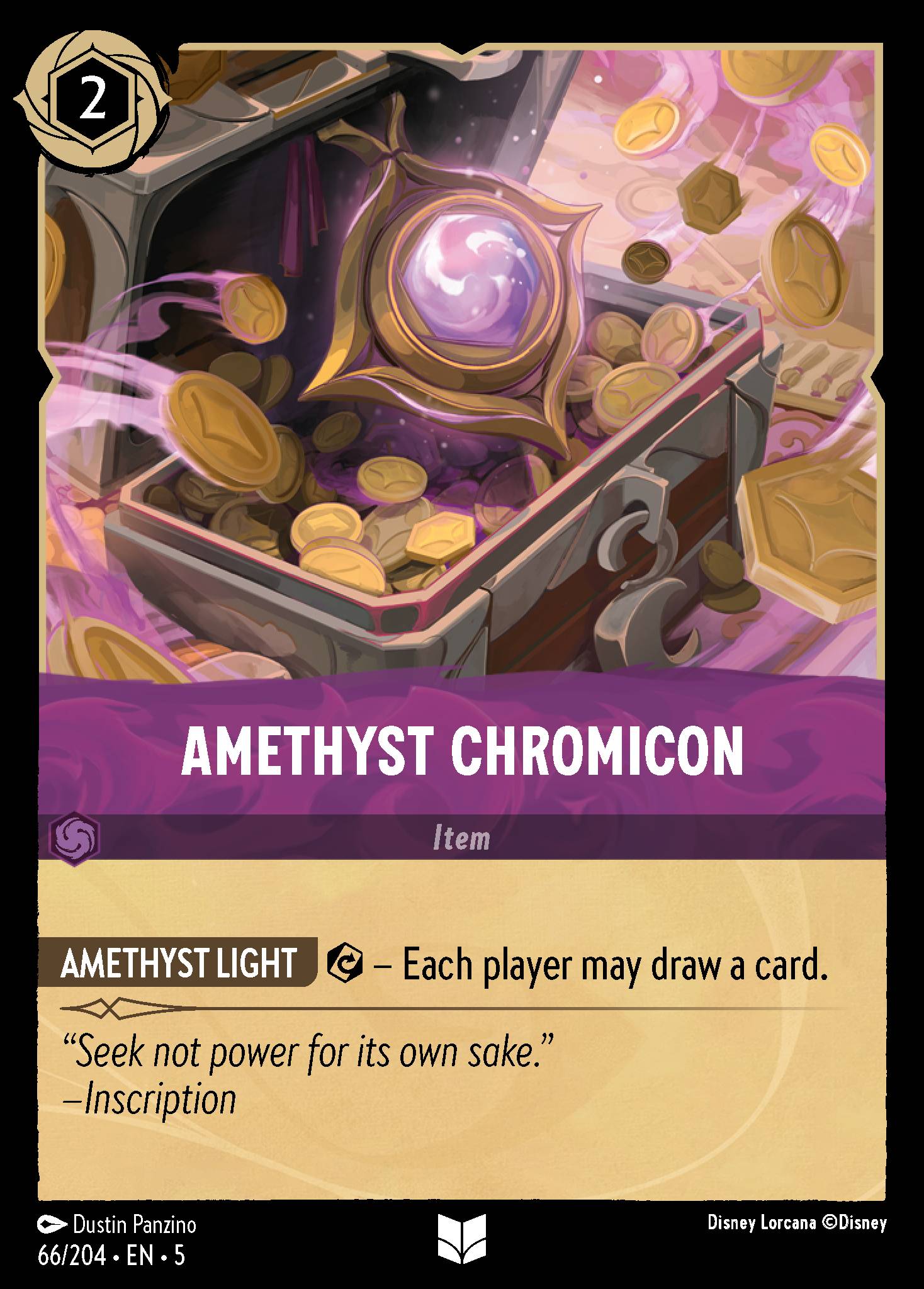 Amethyst Chromicon Disney Lorcana card