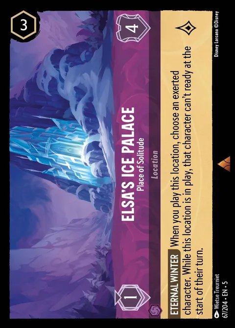 Elsa's Ice Palace — Place of Solitude Disney Lorcana card