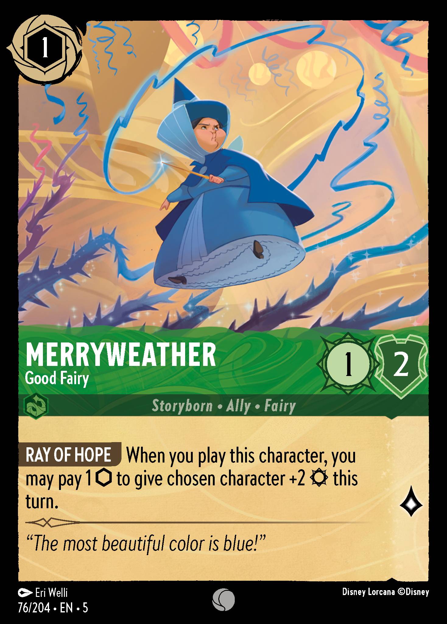 Merryweather — Good Fairy Disney Lorcana card