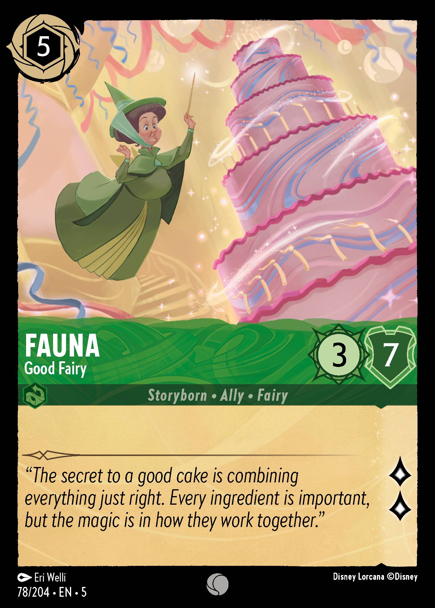 Fauna — Good Fairy Disney Lorcana card