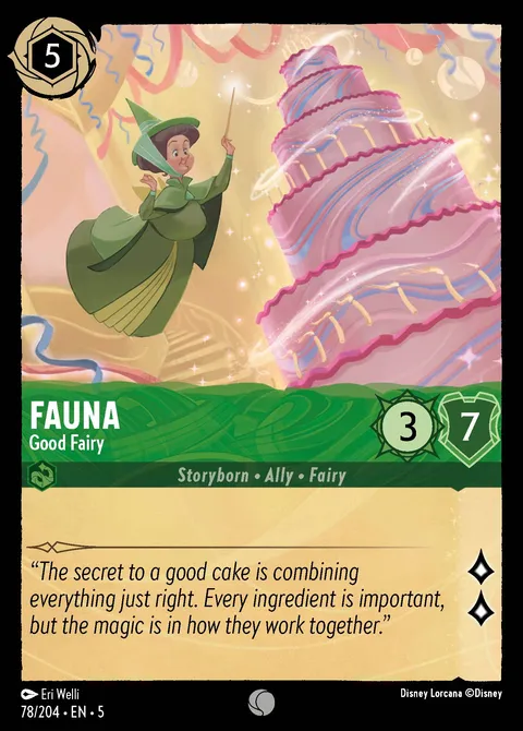 Fauna — Good Fairy Disney Lorcana card