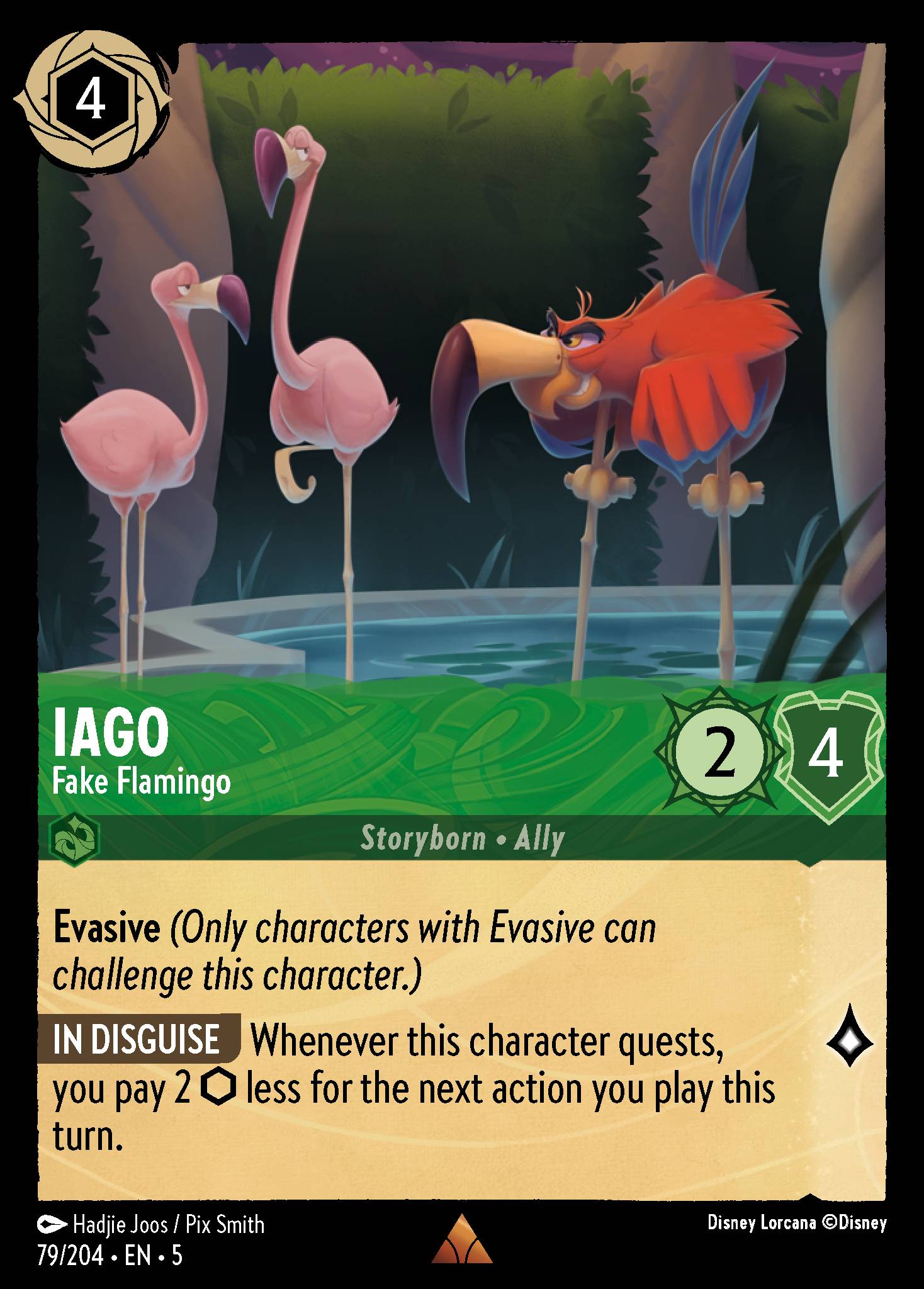 Iago — Fake Flamingo Disney Lorcana card