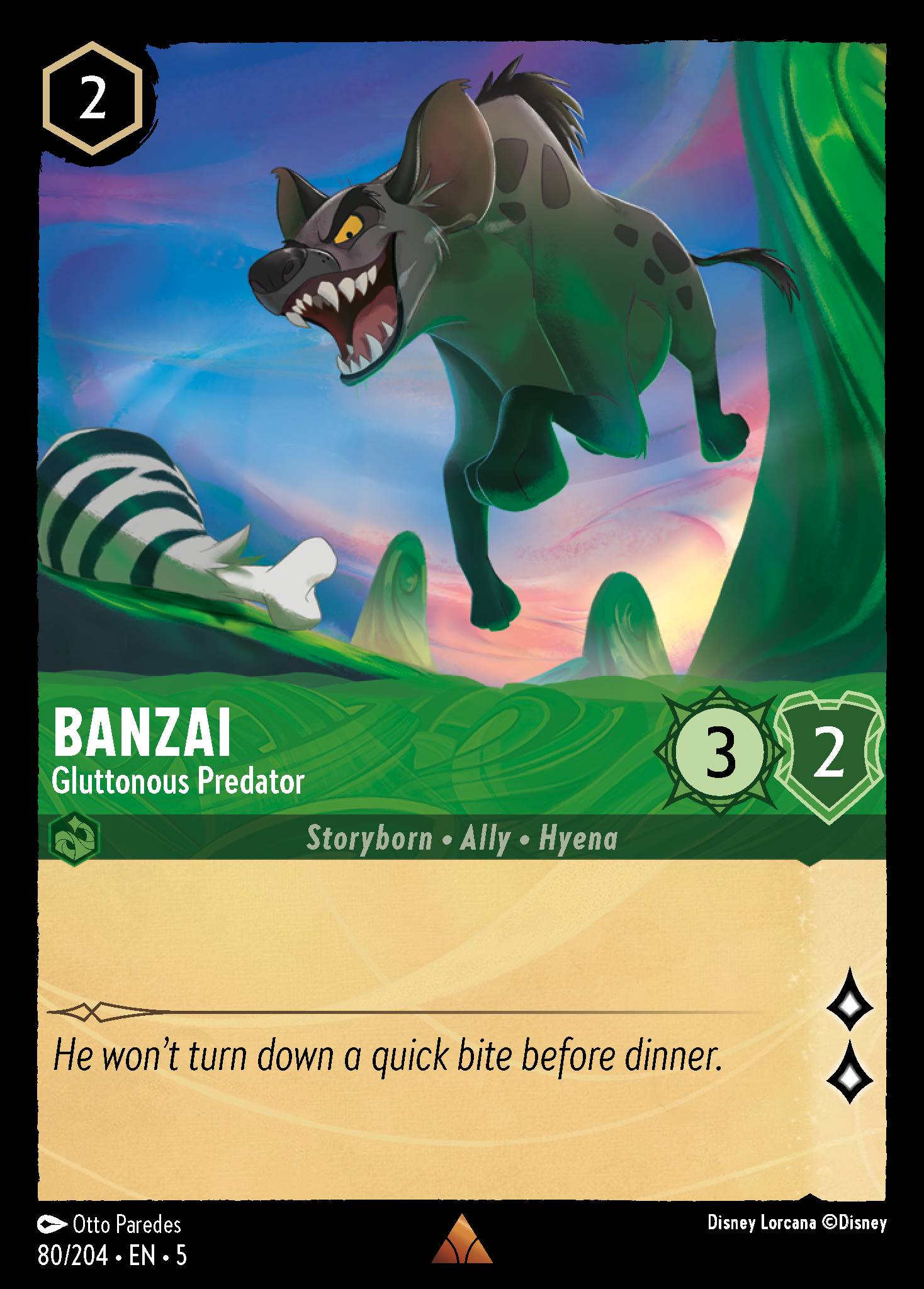 Banzai — Gluttonous Predator Disney Lorcana card