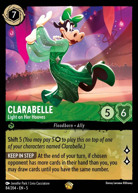Clarabelle — Light on Her Hooves Disney Lorcana card