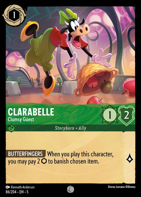 Clarabelle — Clumsy Guest Disney Lorcana card