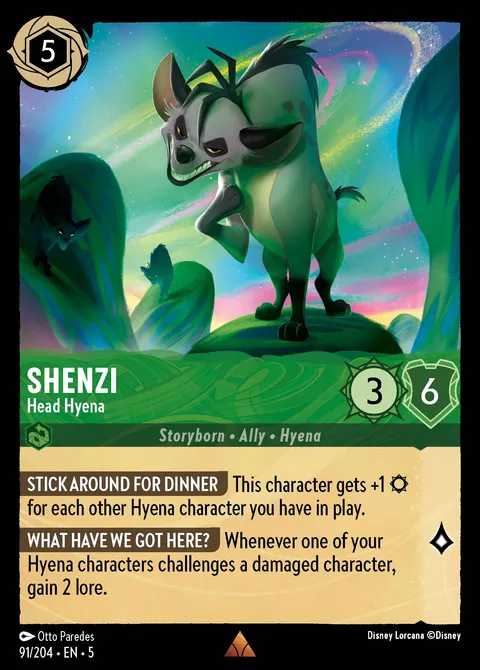 Shenzi — Head Hyena Disney Lorcana card