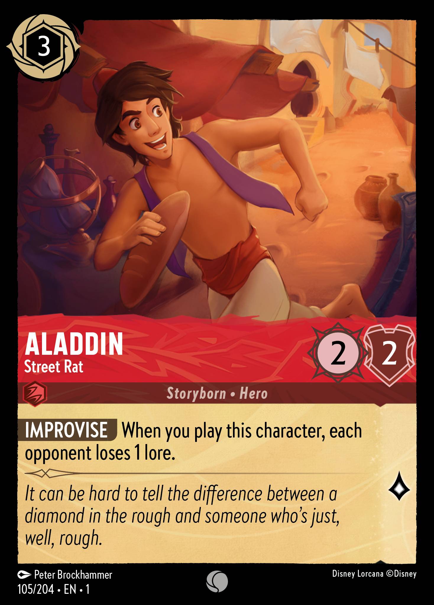 Aladdin — Street Rat Disney Lorcana card