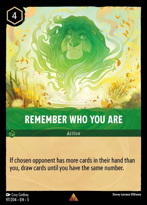 Remember Who You Are Disney Lorcana card