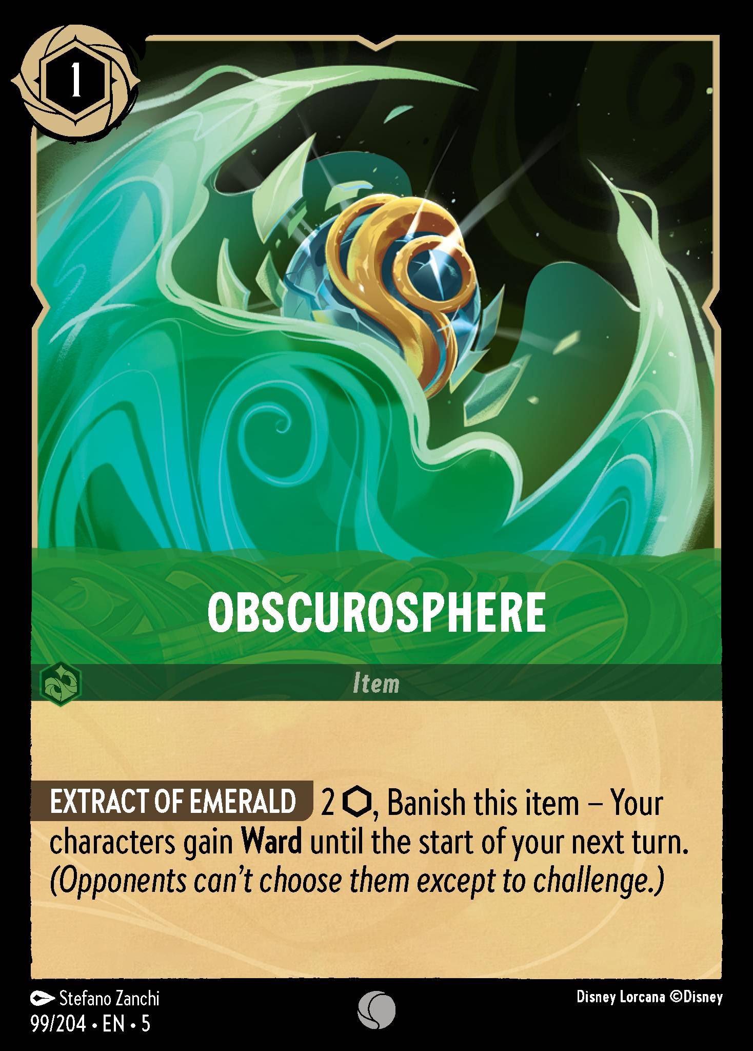 Obscurosphere Disney Lorcana card