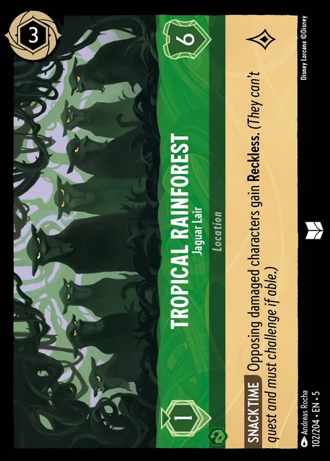 Tropical Rainforest — Jaguar Lair Disney Lorcana card