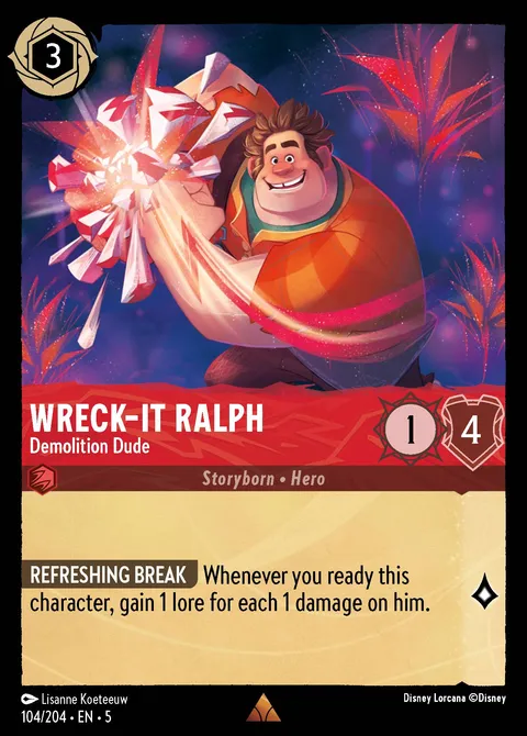 Wreck-It Ralph — Demolition Dude Disney Lorcana card