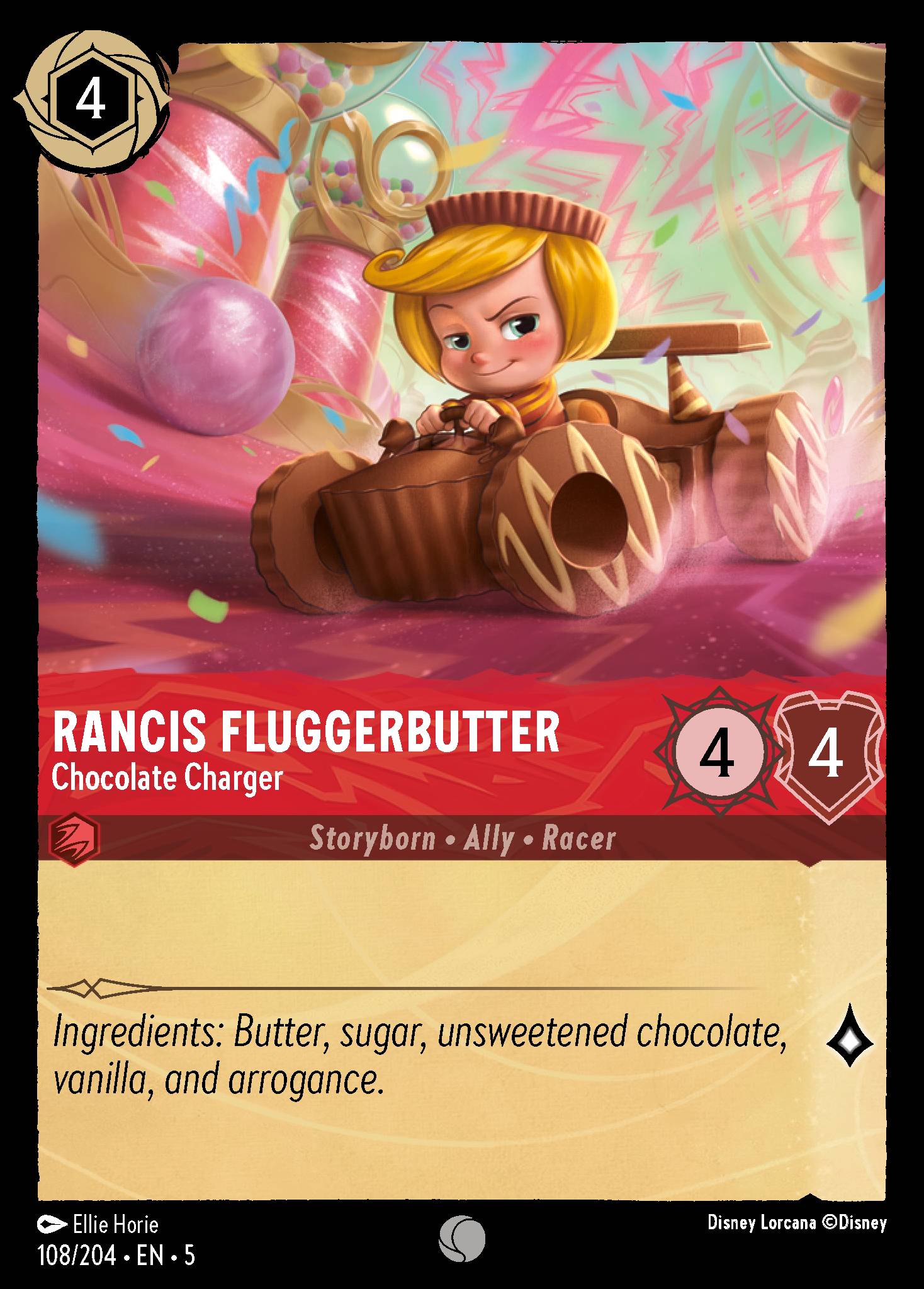 Rancis Fluggerbutter — Chocolate Charger Disney Lorcana card