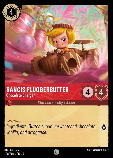 Rancis Fluggerbutter — Chocolate Charger Disney Lorcana card