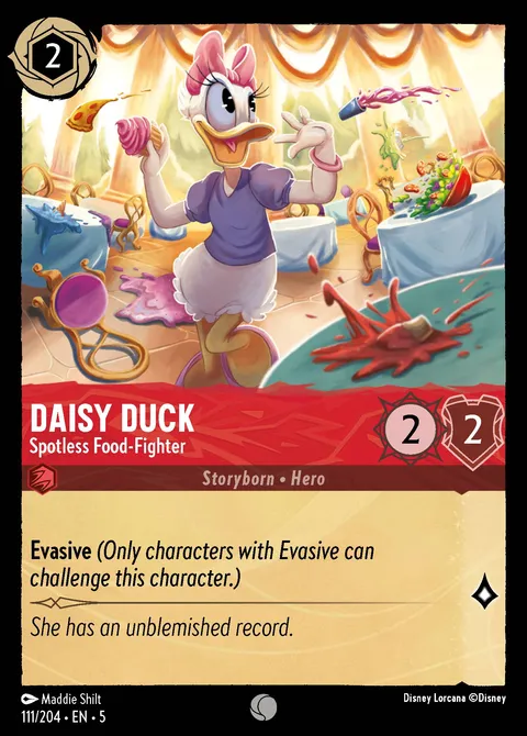 Daisy Duck — Spotless Food-Fighter Disney Lorcana card