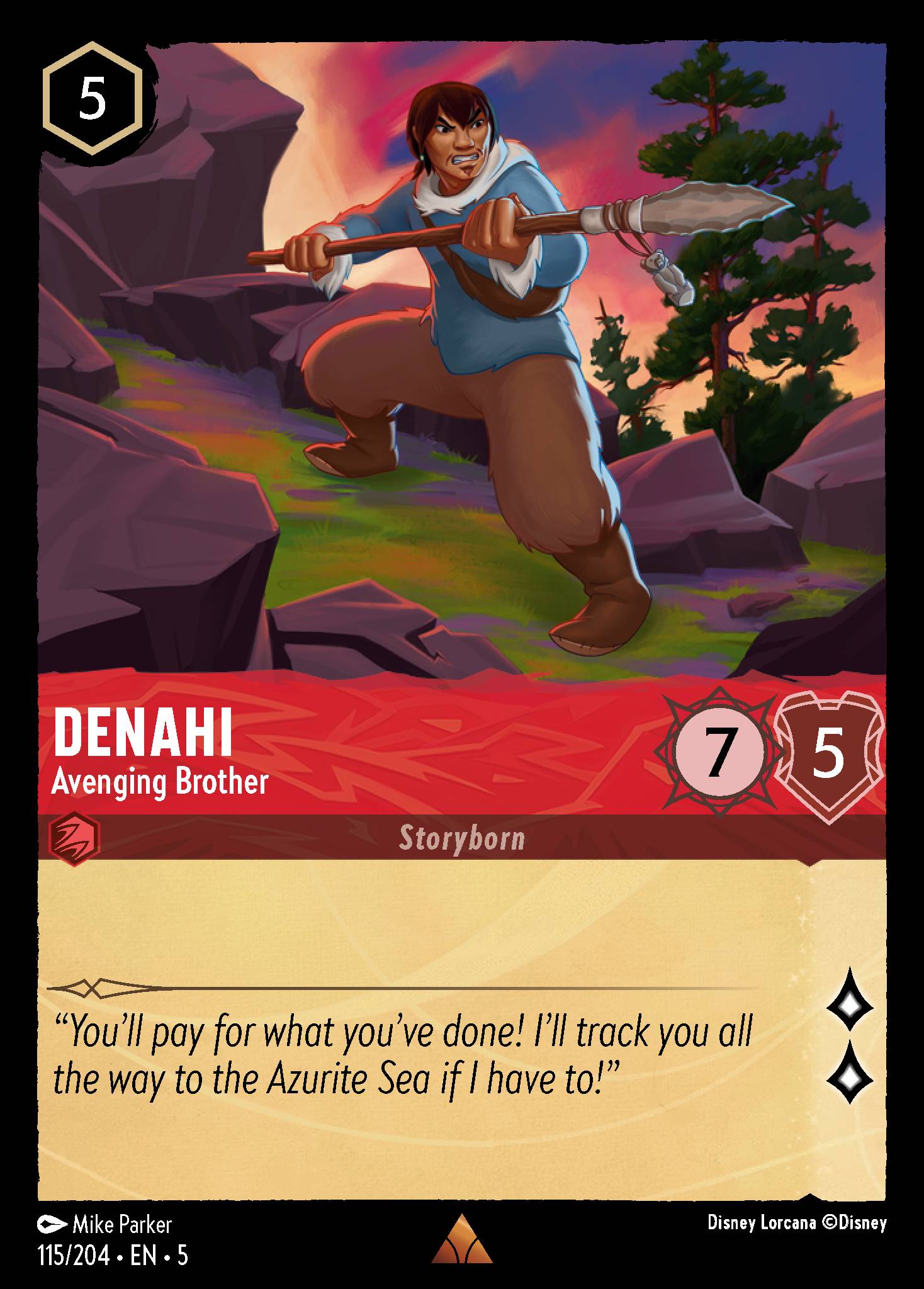 Denahi — Avenging Brother Disney Lorcana card