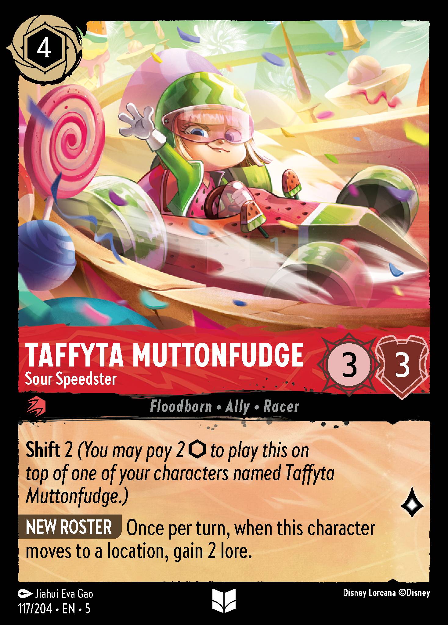 Taffyta Muttonfudge — Sour Speedster Disney Lorcana card