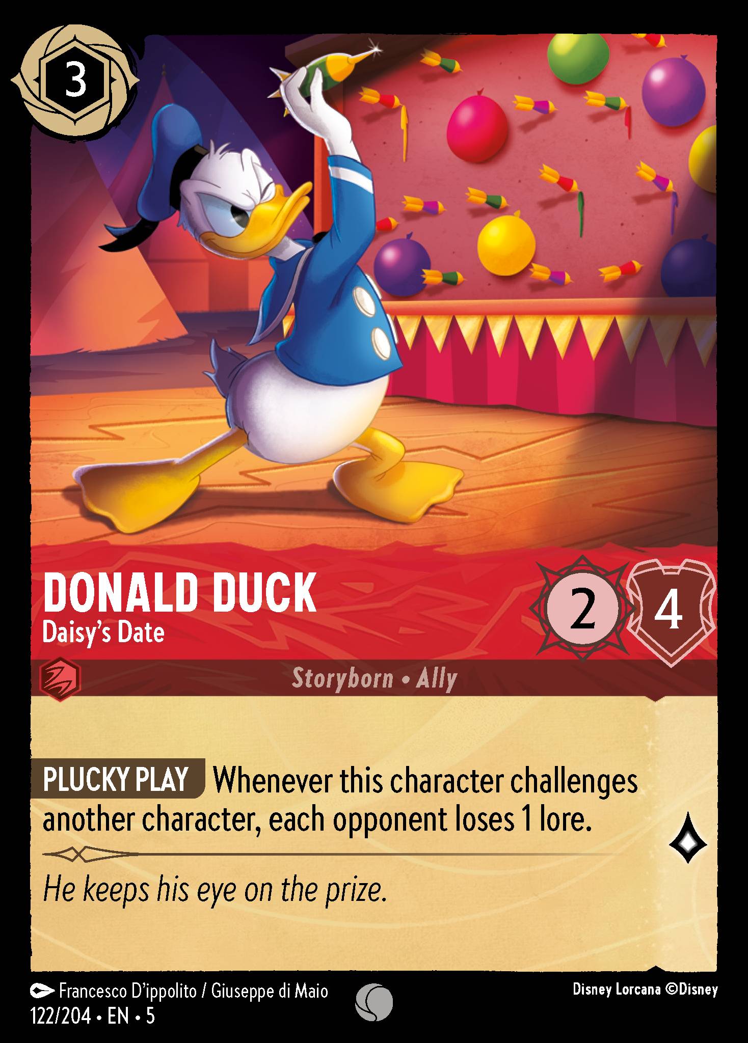 Donald Duck — Daisy's Date Disney Lorcana card