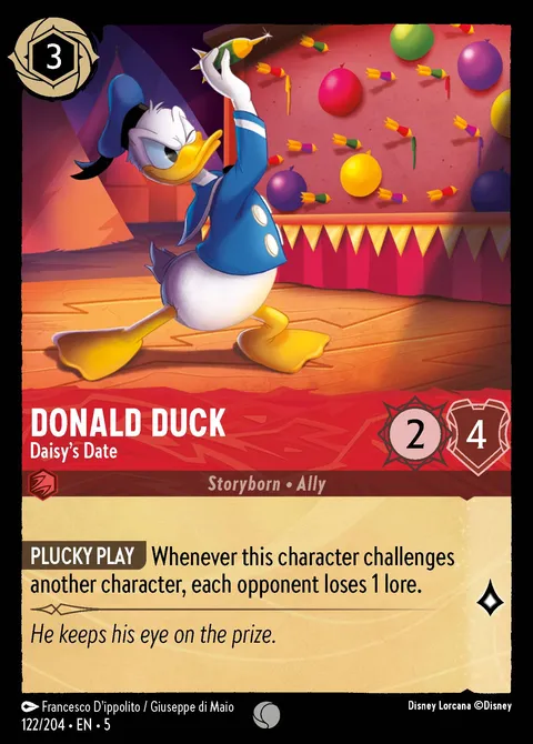 Donald Duck — Daisy's Date Disney Lorcana card