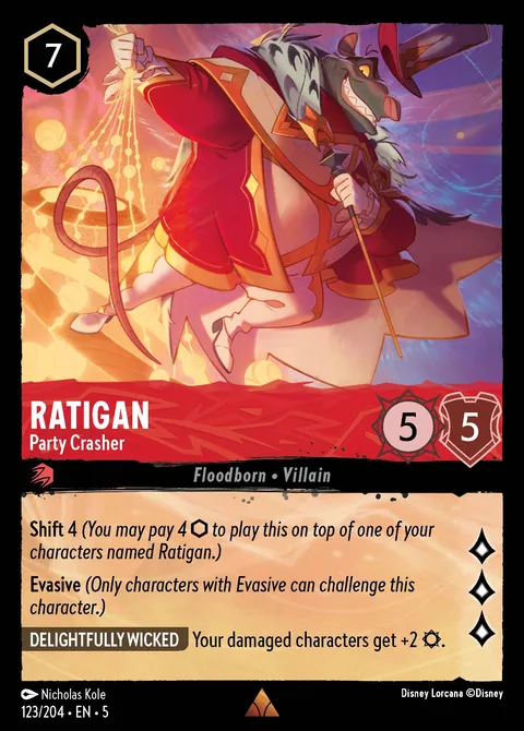 Ratigan — Party Crasher Disney Lorcana card