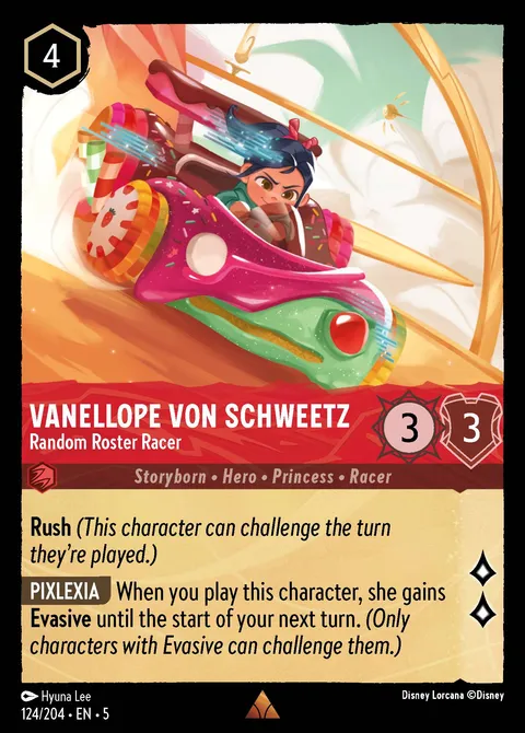Vanellope von Schweetz — Random Roster Racer Disney Lorcana card