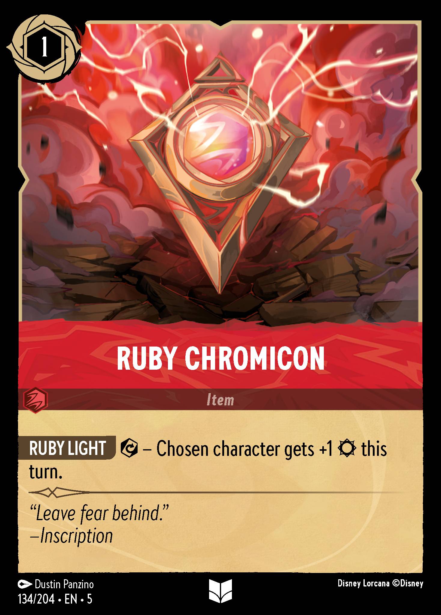 Ruby Chromicon Disney Lorcana card