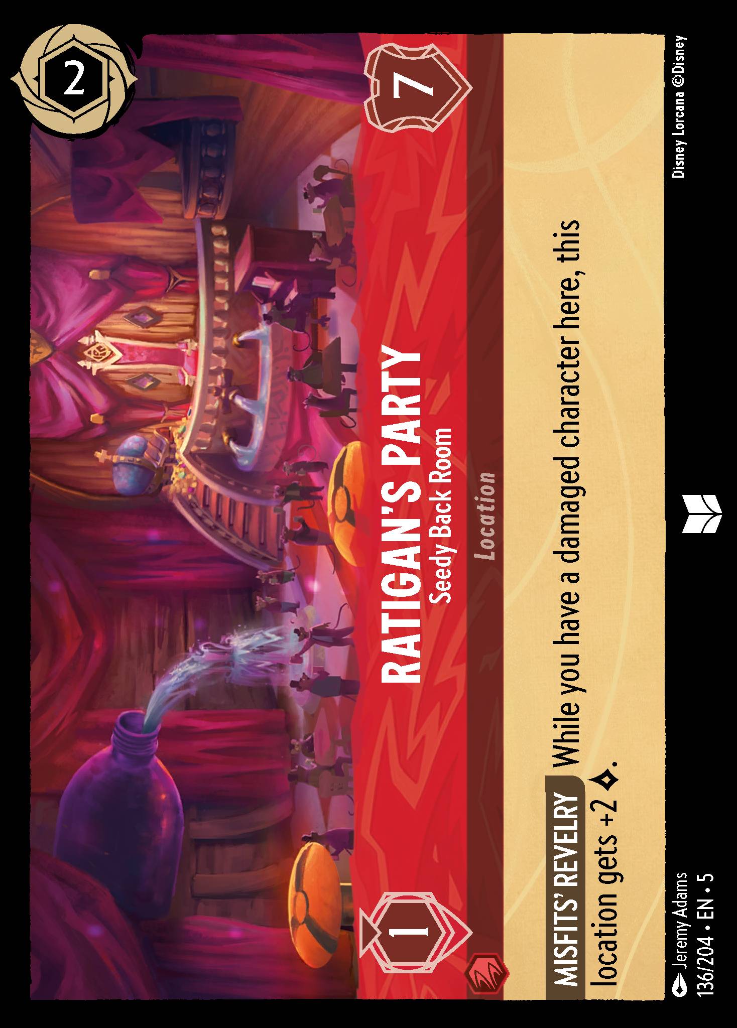 Ratigan's Party — Seedy Back Room Disney Lorcana card