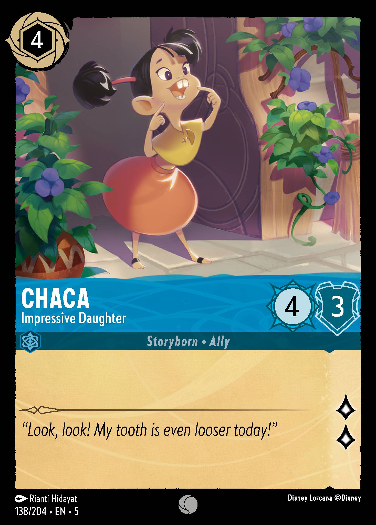Chaca — Impressive Daughter Disney Lorcana card