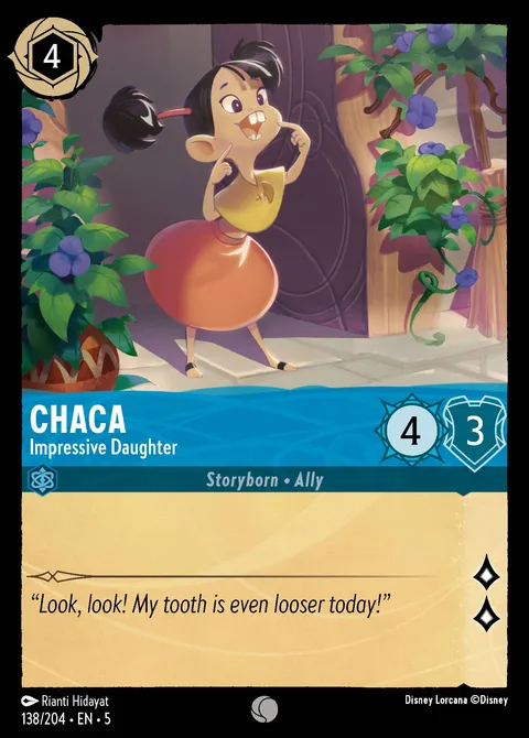 Chaca — Impressive Daughter Disney Lorcana card