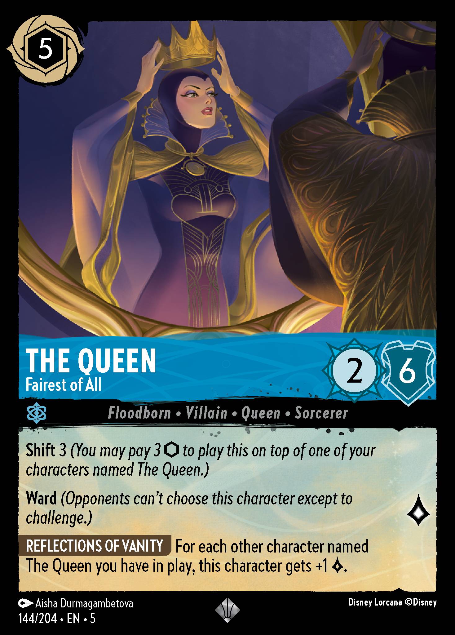 The Queen — Fairest of All Disney Lorcana card
