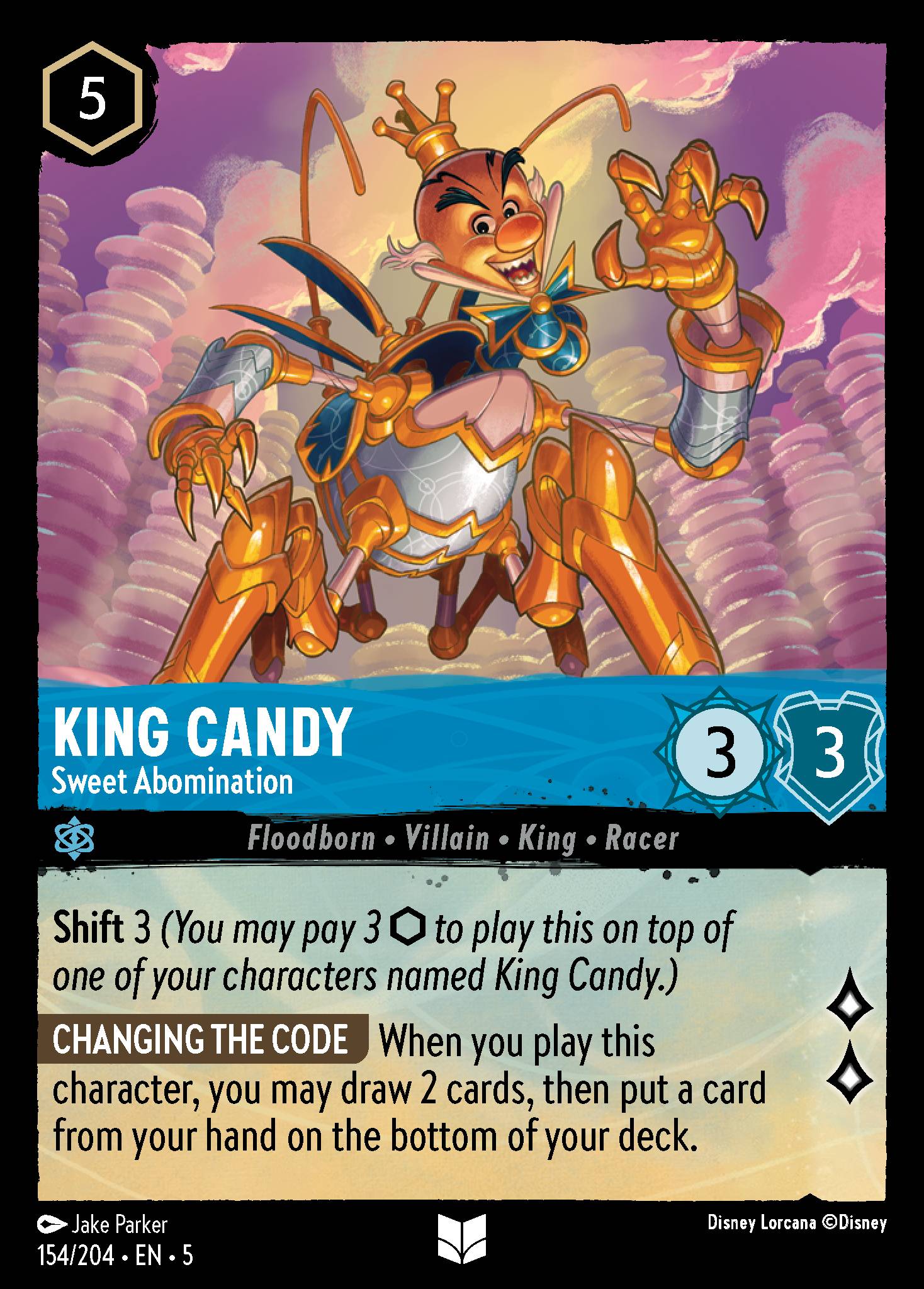 King Candy — Sweet Abomination Disney Lorcana card