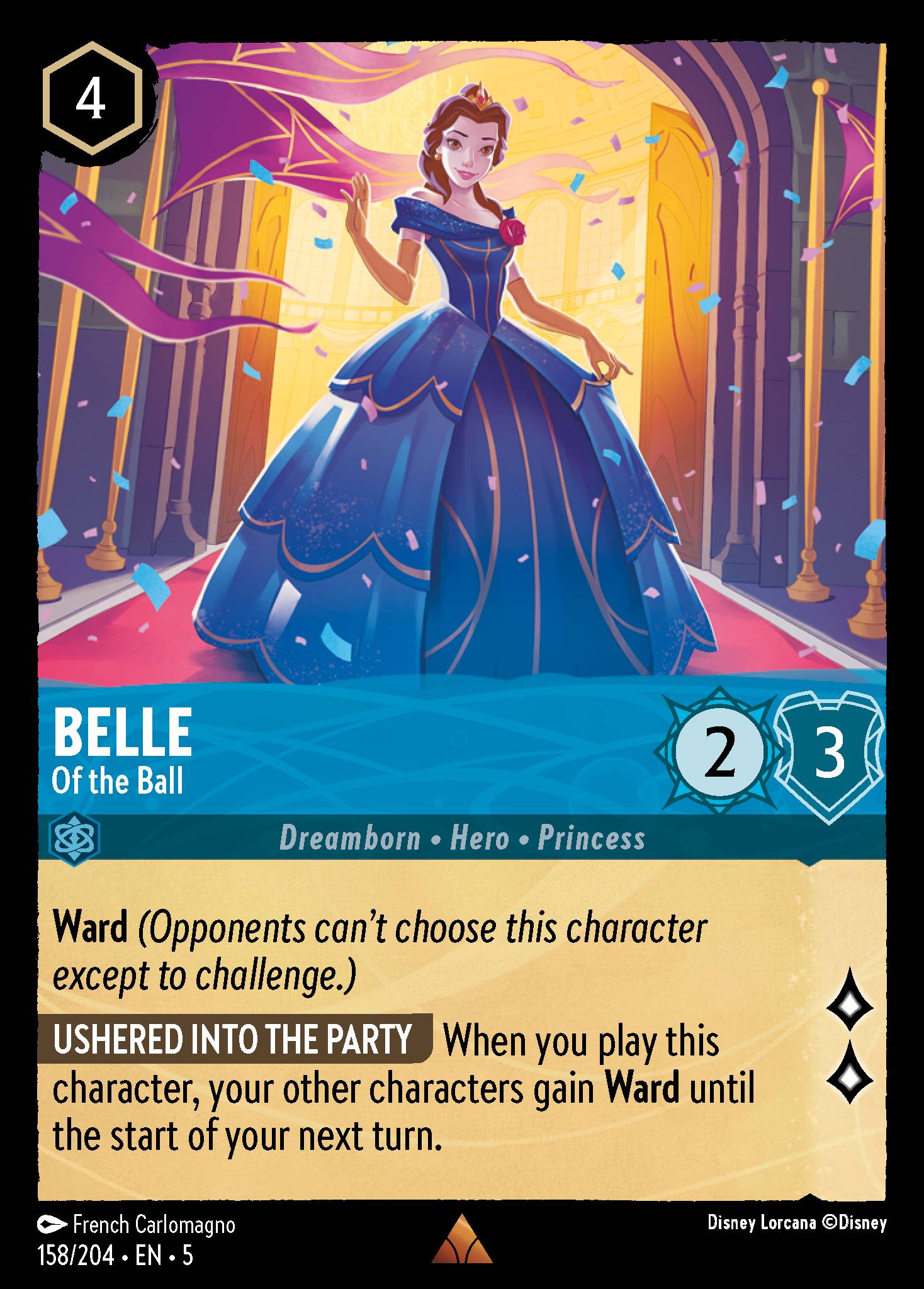 Belle — Of the Ball Disney Lorcana card