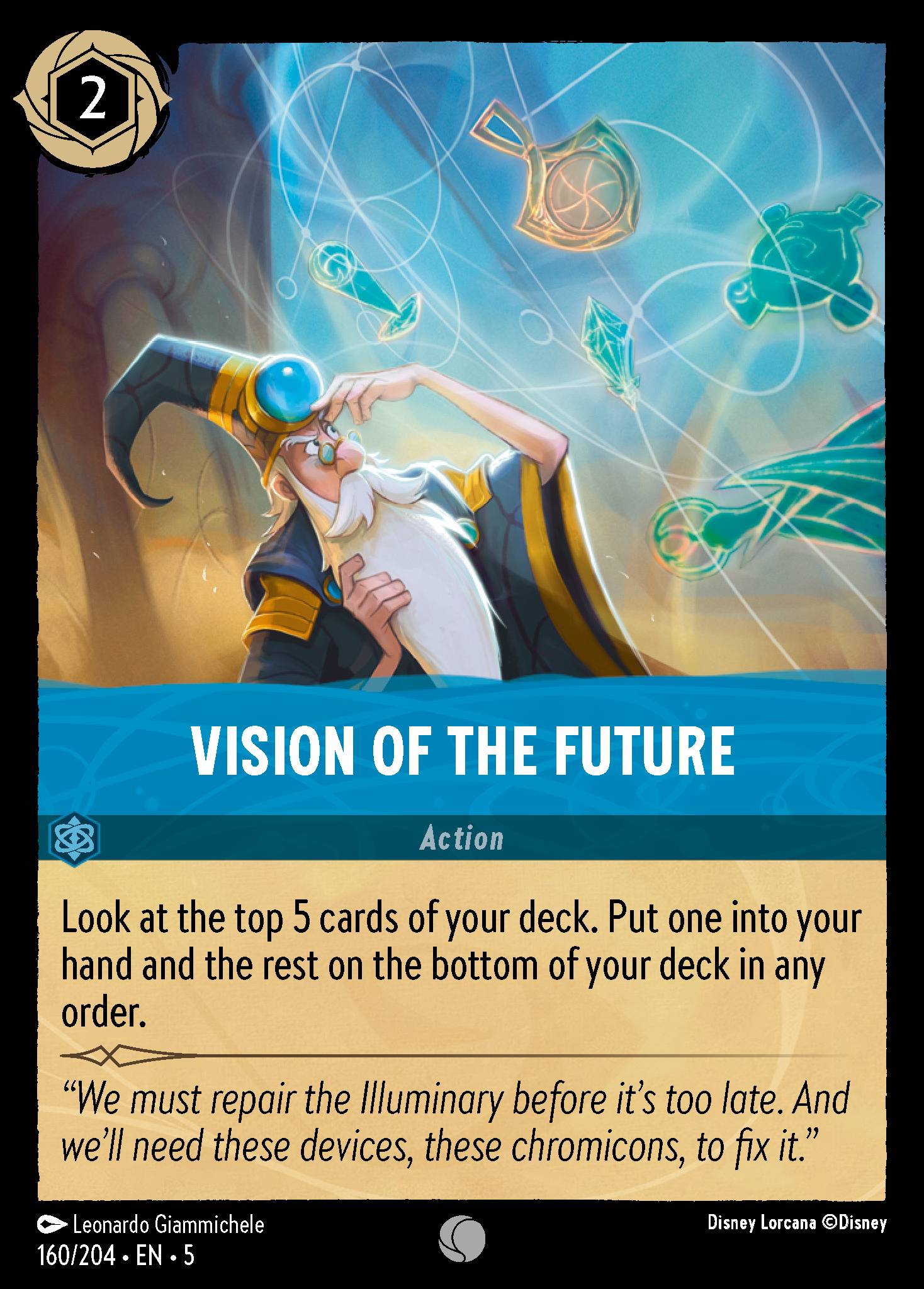 Vision of the Future Disney Lorcana card