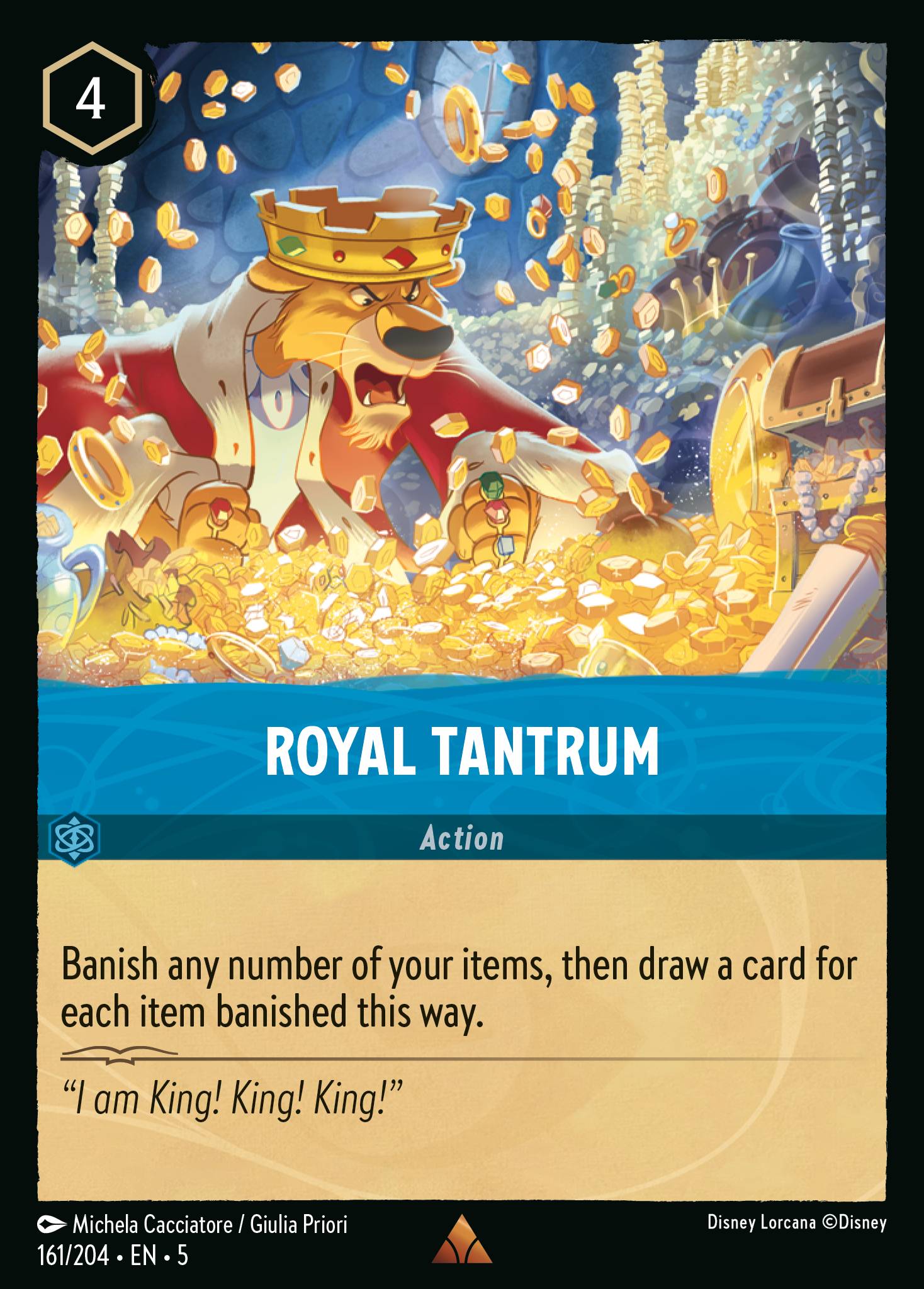 Royal Tantrum Disney Lorcana card