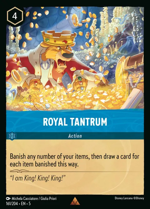 Royal Tantrum Disney Lorcana card