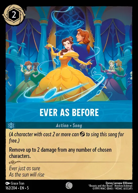 Ever as Before Disney Lorcana card