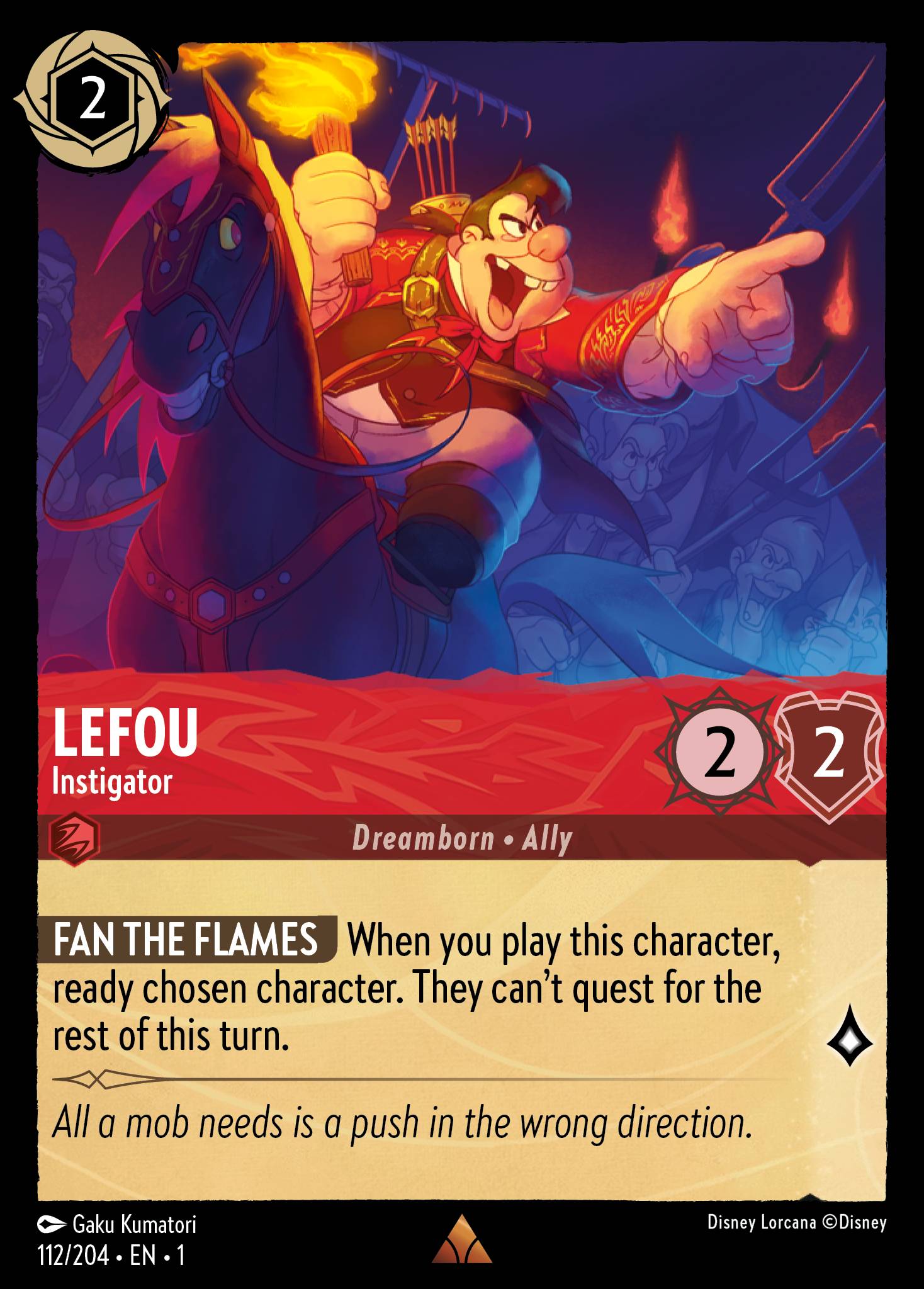 LeFou — Instigator Disney Lorcana card