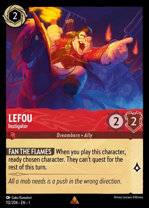LeFou — Instigator Disney Lorcana card