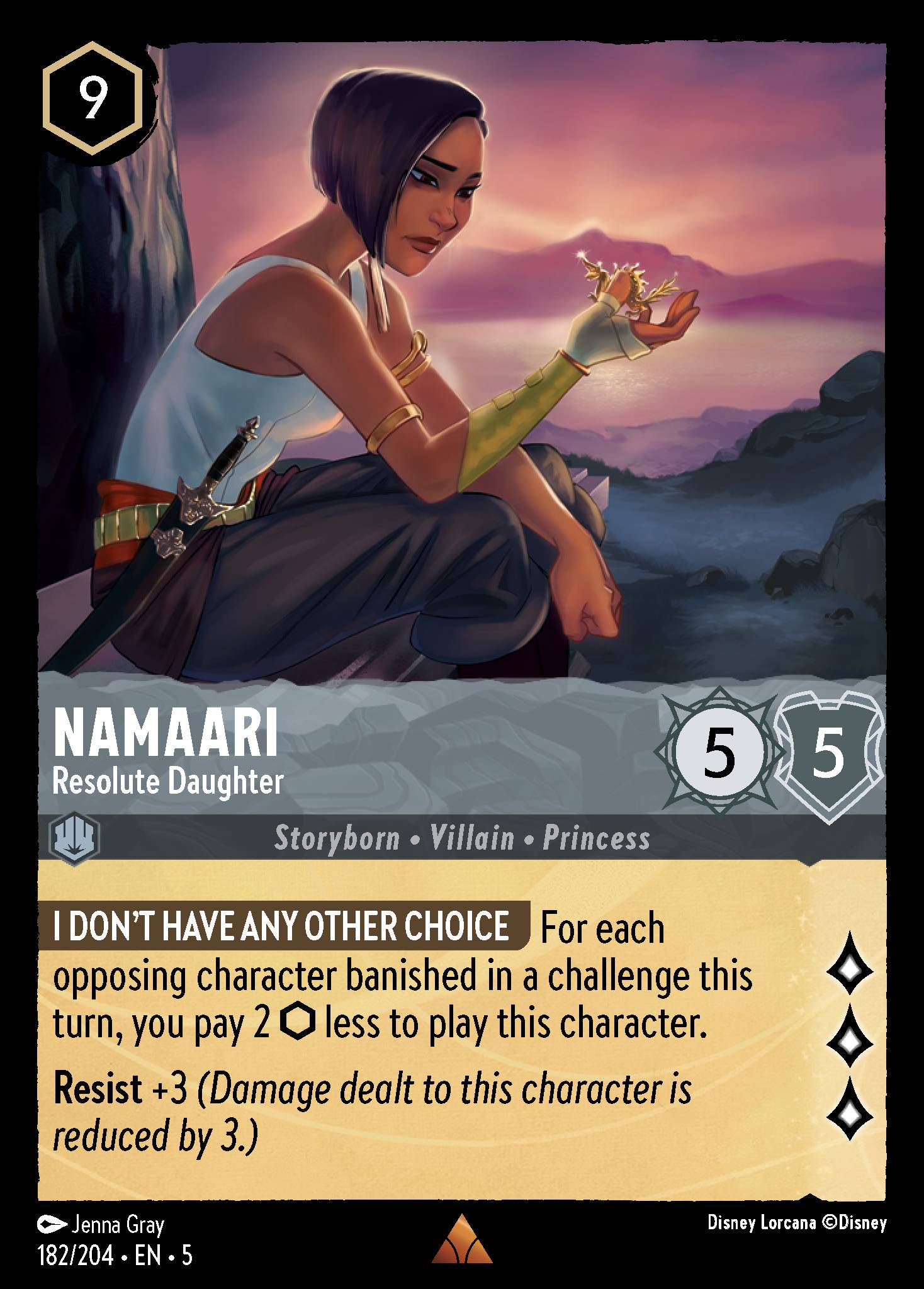 Namaari — Resolute Daughter Disney Lorcana card