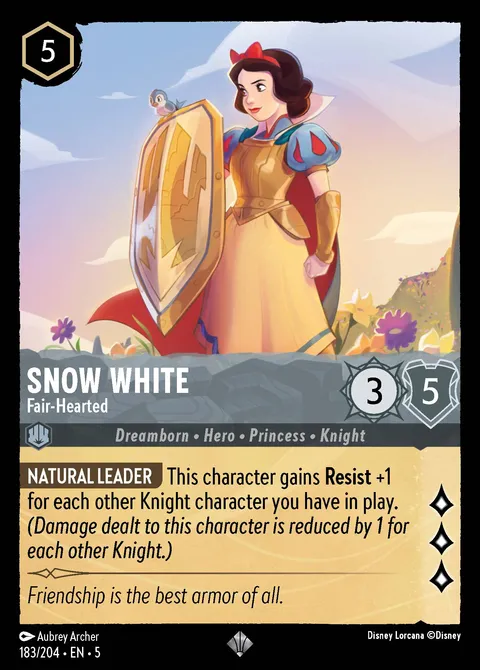 Snow White — Fair-Hearted Disney Lorcana card