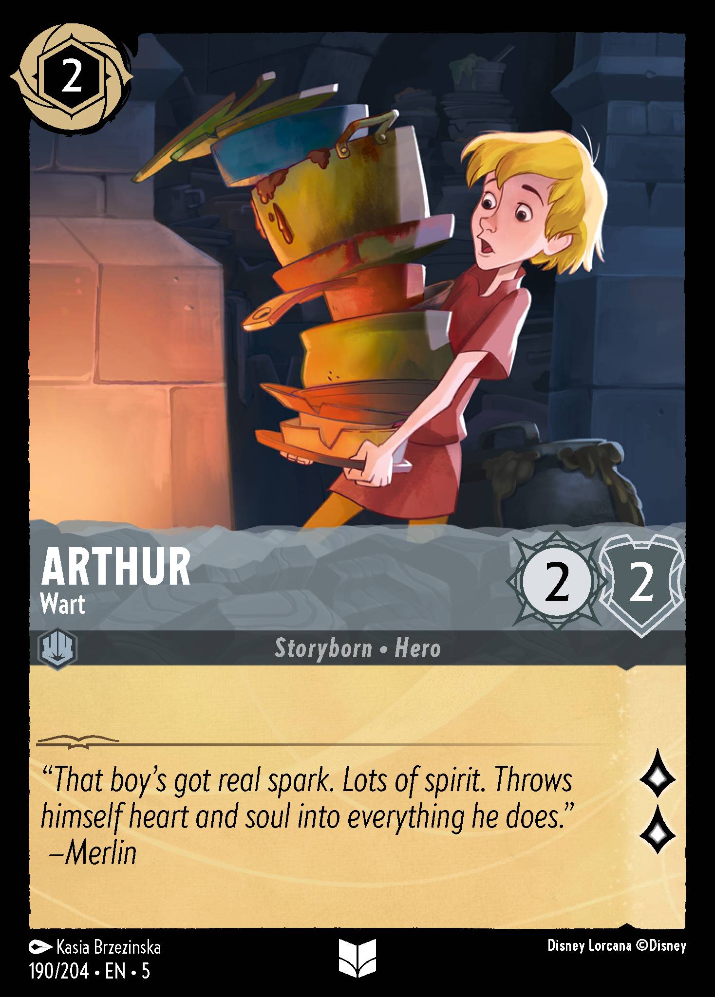 Arthur — Wart Disney Lorcana card