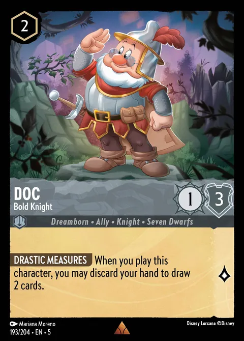Doc — Bold Knight Disney Lorcana card