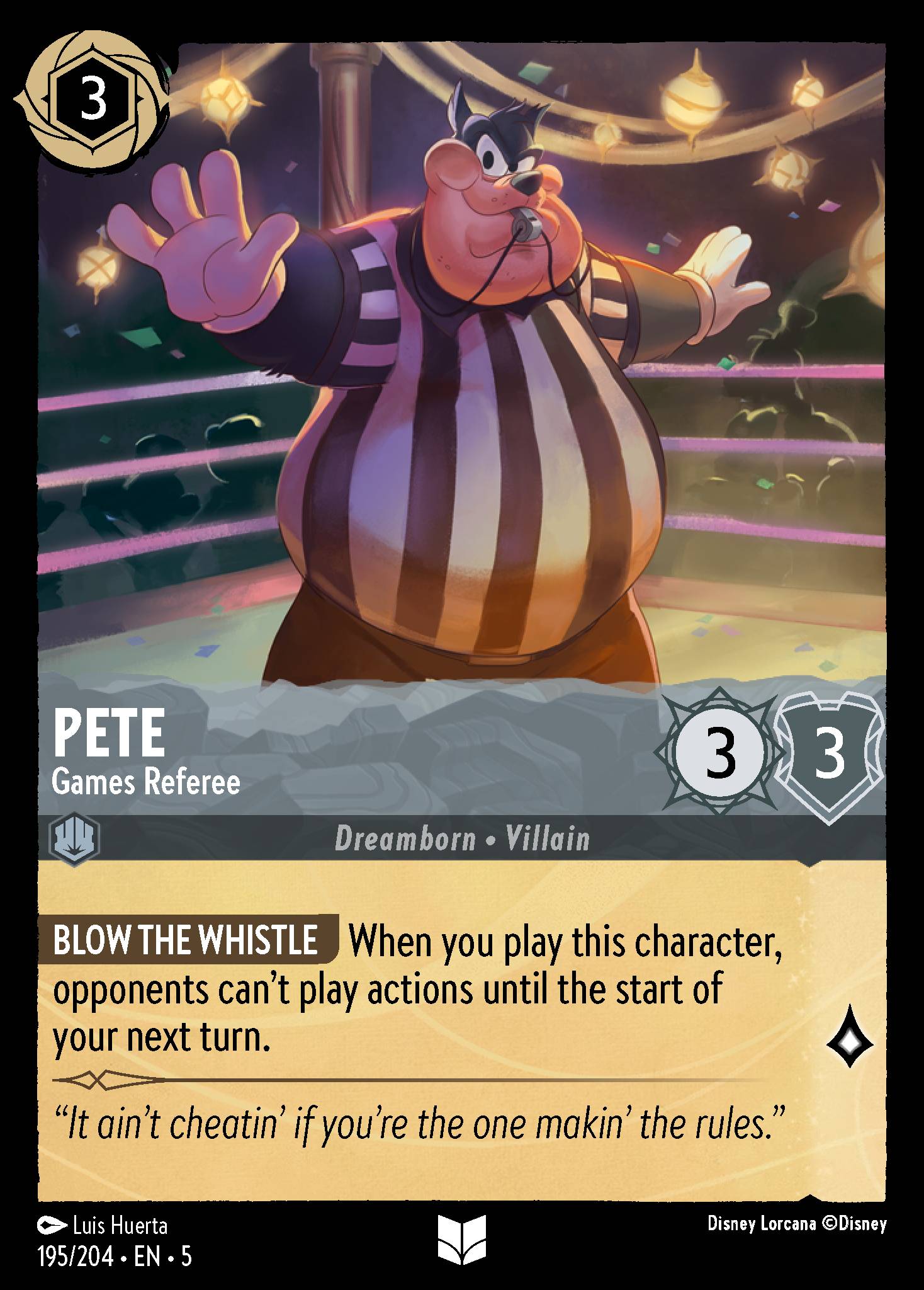 Pete — Games Referee Disney Lorcana card